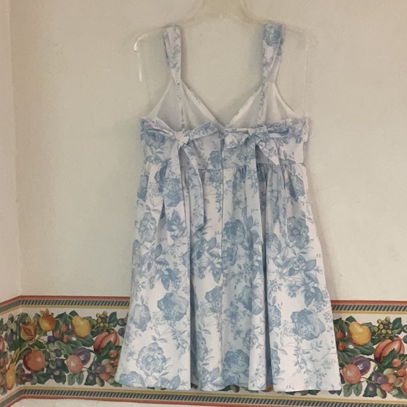 Trixxi Floral Mini Dress, Size XL, White/Blue, NWOT - Picture 2 of 8